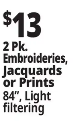 Ocean State Job Lot 2 Pk. Embroideries, Jacquards or Prints offer