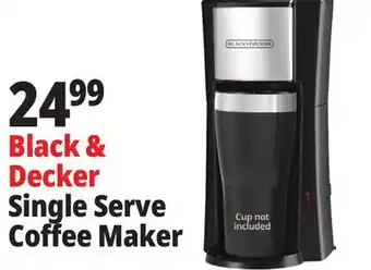 Ocean State Job Lot Black & Decker Single Serve Coffee Maker offer