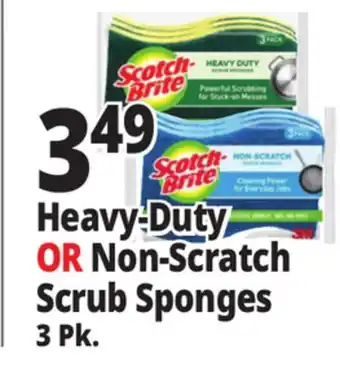 Ocean State Job Lot Heavy-Duty OR Non-Scratch Scrub Sponges 3 Pk offer