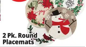 Ocean State Job Lot 2 Pk. Round Placemats offer