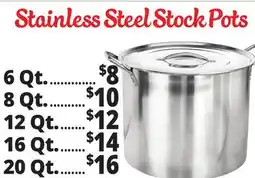 Ocean State Job Lot Stainless Steel Stock Pots offer