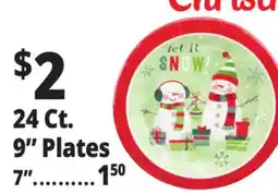 Ocean State Job Lot 24 Ct. 9 Plates offer