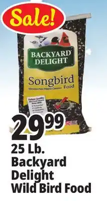 Ocean State Job Lot Backyard Delight Songbird Food 25 lbs offer