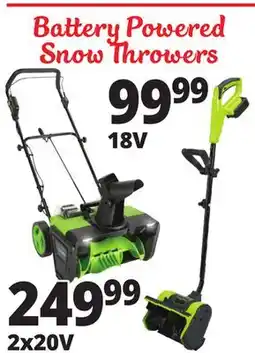 Ocean State Job Lot Turbulenz Cordless 18V Electric Snow Shovel offer