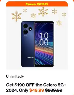 Boost Mobile Celero 5G+ 2024 offer