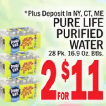 C Town PURE LIFE PURIFIED WATER offer