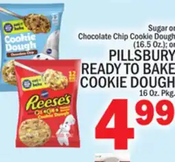 C Town PILLSBURY READY TO BAKE COOKIE DOUGH 16 Oz. Pkg offer