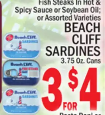 C Town BEACH CLIFF SARDINES offer