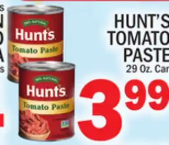 C Town HUNT'S TOMATO PASTE offer