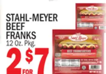 C Town STAHL-MEYER BEEF FRANKS offer