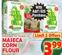 Bravo Supermarkets MASECA CORN FLOUR offer