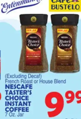 Bravo Supermarkets NESCAFE TASTER'S CHOICE INSTANT COFFEE offer