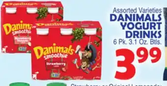 Bravo Supermarkets DANIMALS YOGURT DRINKS offer