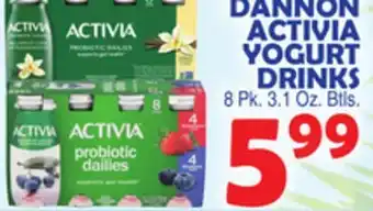 Bravo Supermarkets DANNON ACTIVIA YOGURT DRINKS offer