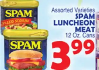 Bravo Supermarkets SPAM LUNCHEON MEAT offer