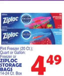 Bravo Supermarkets ZIPLOC STORAGE BAGS offer