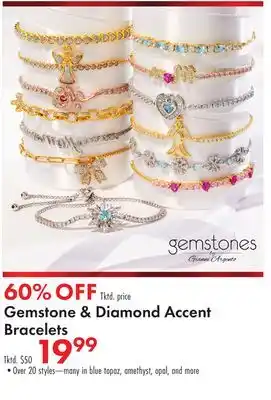 Boscov's Gemstone & Diamond Accent Bracelets offer