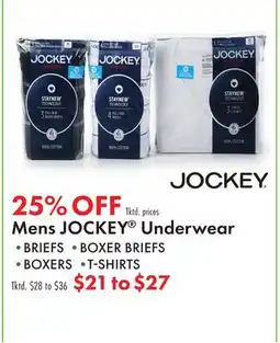 Boscov's Mens JOCKEY Underwear offer