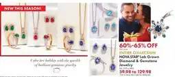 Boscov's ENTIRE COLLECTION NOVA STAR Lab Grown Diamond Gemstone Jewelry offer