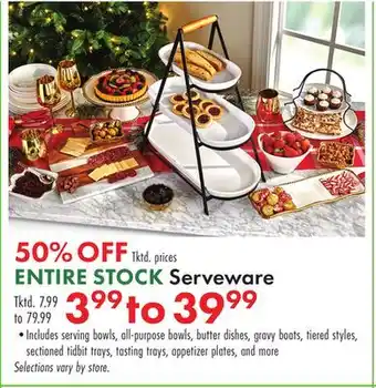 Boscov's ENTIRE STOCK Serveware offer