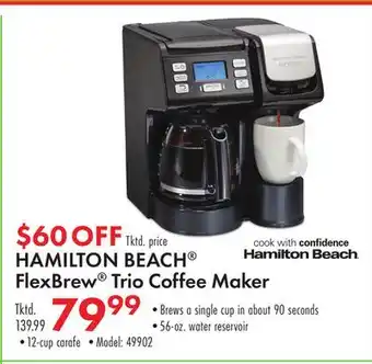 Boscov's HAMILTON BEACH FlexBrew Trio Coffee Maker offer