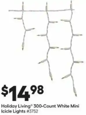 Lowe's Holiday Living 300-Count White Mini Icicle Light offer