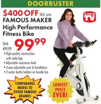 Boscov's FAMOUS MAKER High Performance Fitness Bike offer