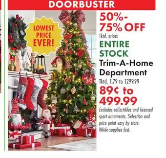 Boscov's Trim-A-Home Department offer