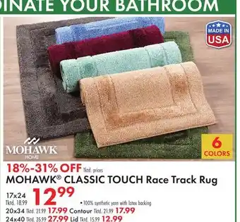 Boscov's MOHAWK CLASSIC TOUCH Race Track Rug offer