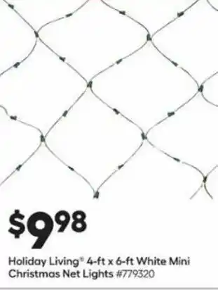 Lowe's Holiday Living 4-Ft x 6-Ft White Mini Christmas Net Lights offer