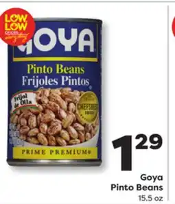 Weis Markets Goya Pinto Beans offer