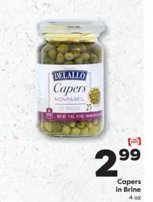 Weis Markets DELALLO Capers in Brine offer