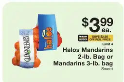 Fairway Store Market Halos Mandarins 2-lb. Bag or Mandarins 3-lb. bag offer