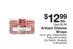 Fairway Store Market Artisan Cheese Wraps offer