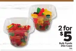 Weis Markets Bulk Foods 2Go Cups offer