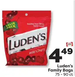 Weis Markets Luden's Family Bags offer