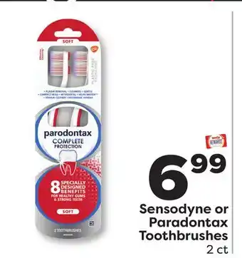 Weis Markets Sensodyne or Paradontax Toothbrushes offer