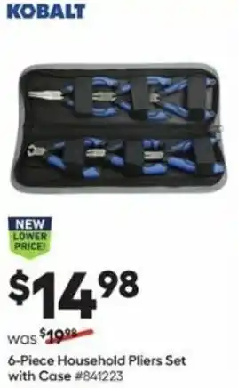Lowe's 6-Piece Household Pliers Set With Case offer