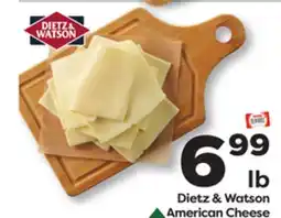 Weis Markets Dietz & Watson American Cheese offer