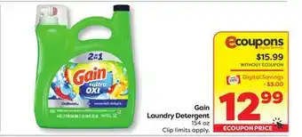 Weis Markets Gain Laundry Detergent offer