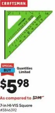 Lowe's 7-In HI-VIS Square offer