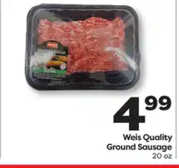 Weis Markets Weis Quality Ground Sausage offer