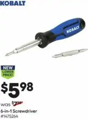 Lowe's 6-In-1 Screwdriver offer