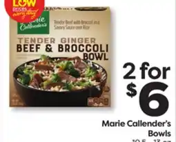 Weis Markets Marie Callender's Bowls offer