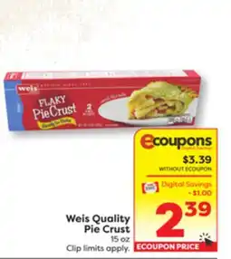 Weis Markets Weis Quality Pie Crust offer