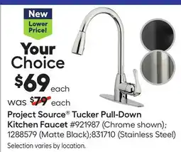 Lowe's Tucker Pull-Down Kitchen Faucet offer