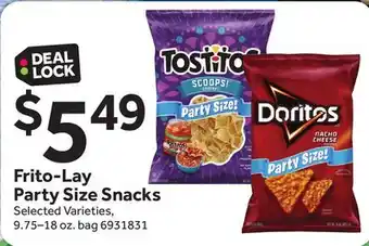 Stop&Shop Frito-Lay Party Size Snacks offer