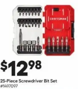Lowe's 25-Piece Screwdriver Bit Set offer
