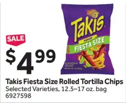 Stop&Shop Takis Fiesta Size Rolled Tortilla Chips offer