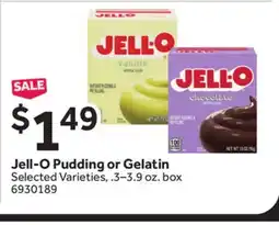 Stop&Shop Jell-O Pudding or Gelatin offer